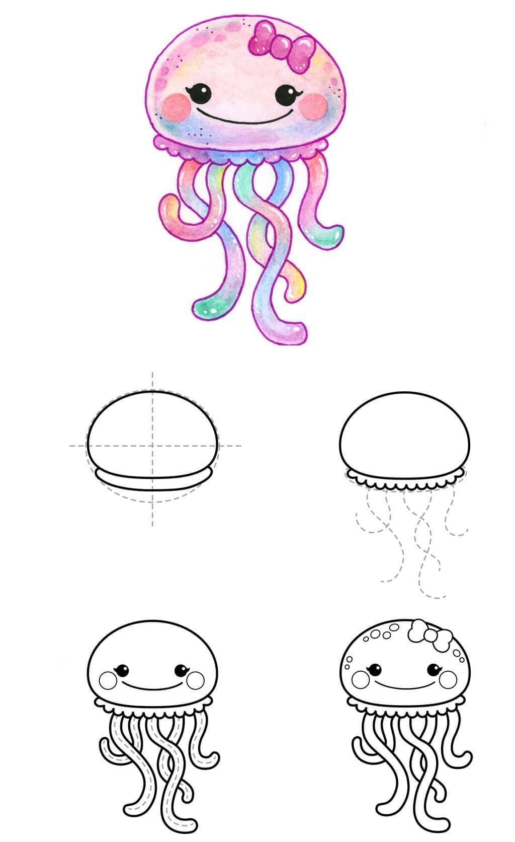 Dibujos de Medusa adorable