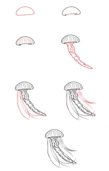 Dibujos de Medusa etérea