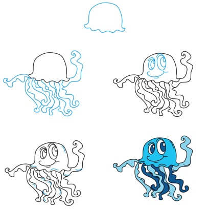 Dibujos de Medusa ligera