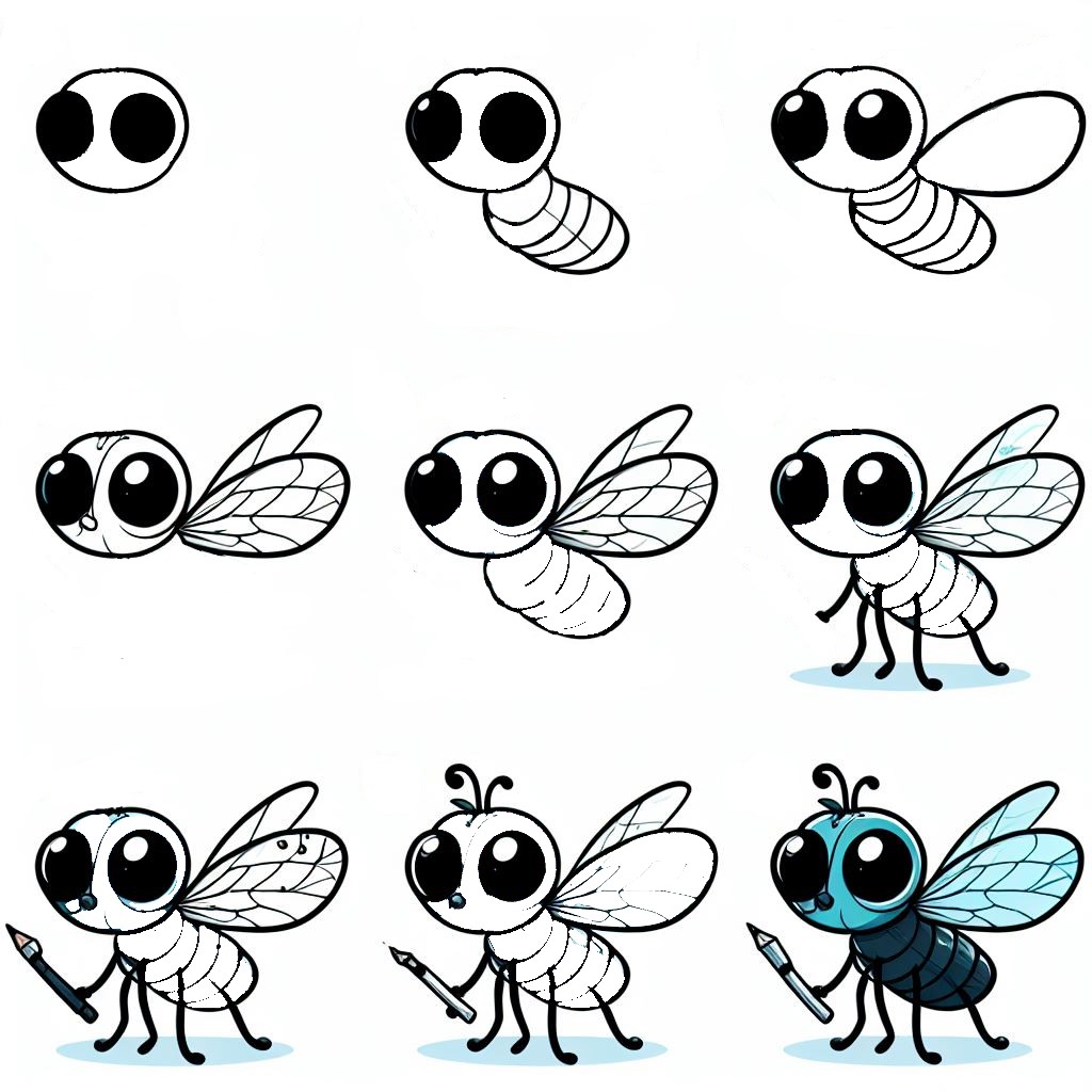 Dibujos de Moscas