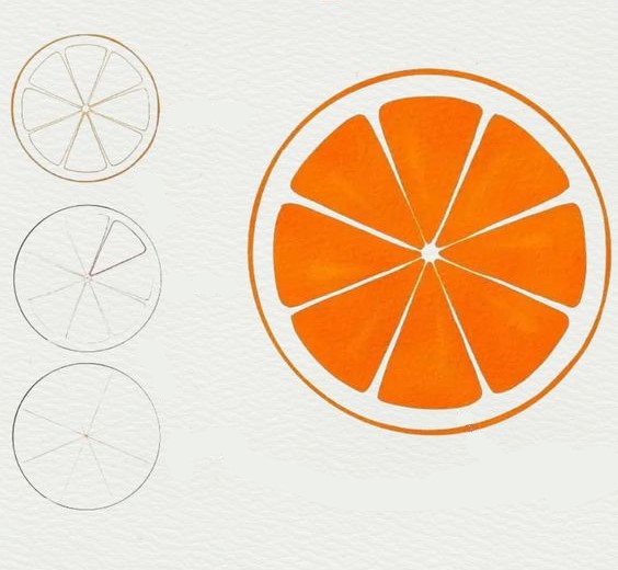 Dibujos de Naranja natural