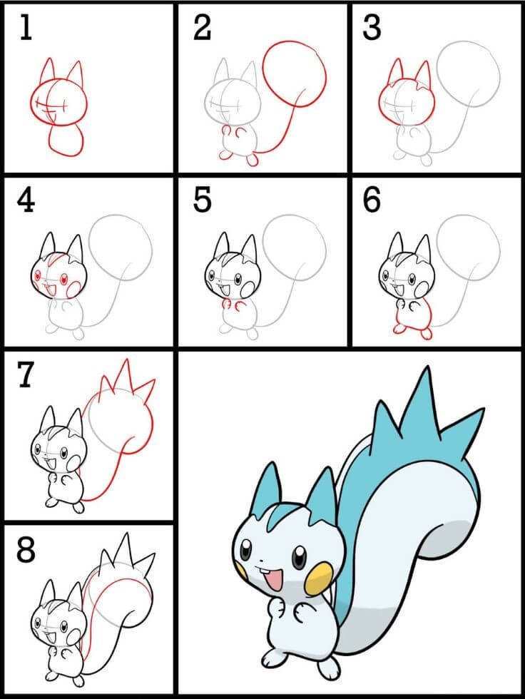 Dibujos de Pachirisu