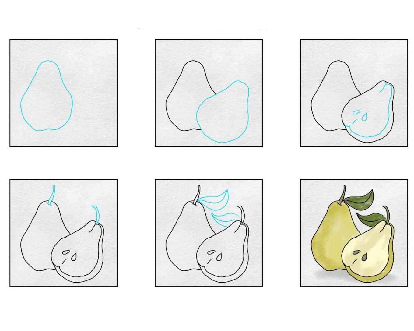 Dibujos de Pera alargada