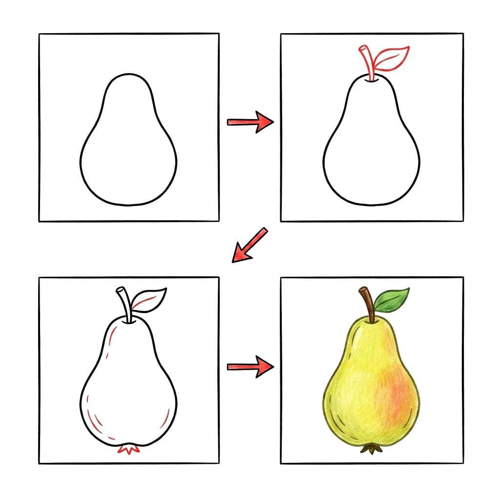Dibujos de Pera brillante