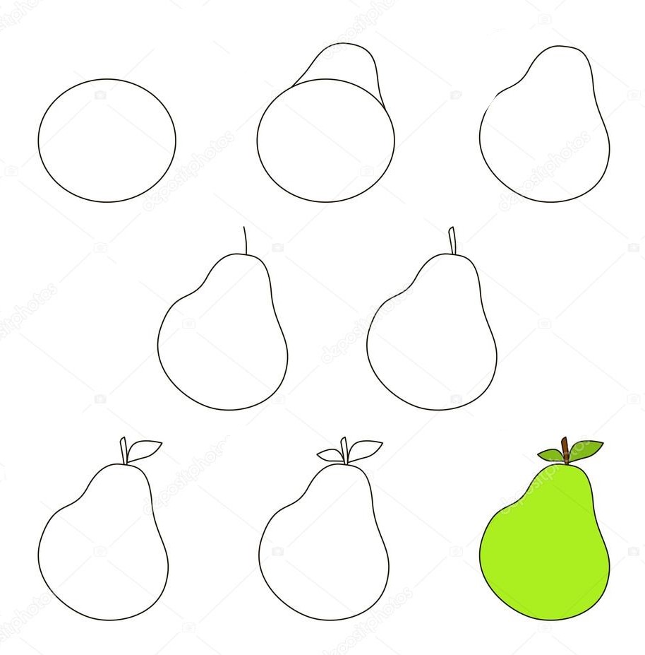 Dibujos de Pera clásica