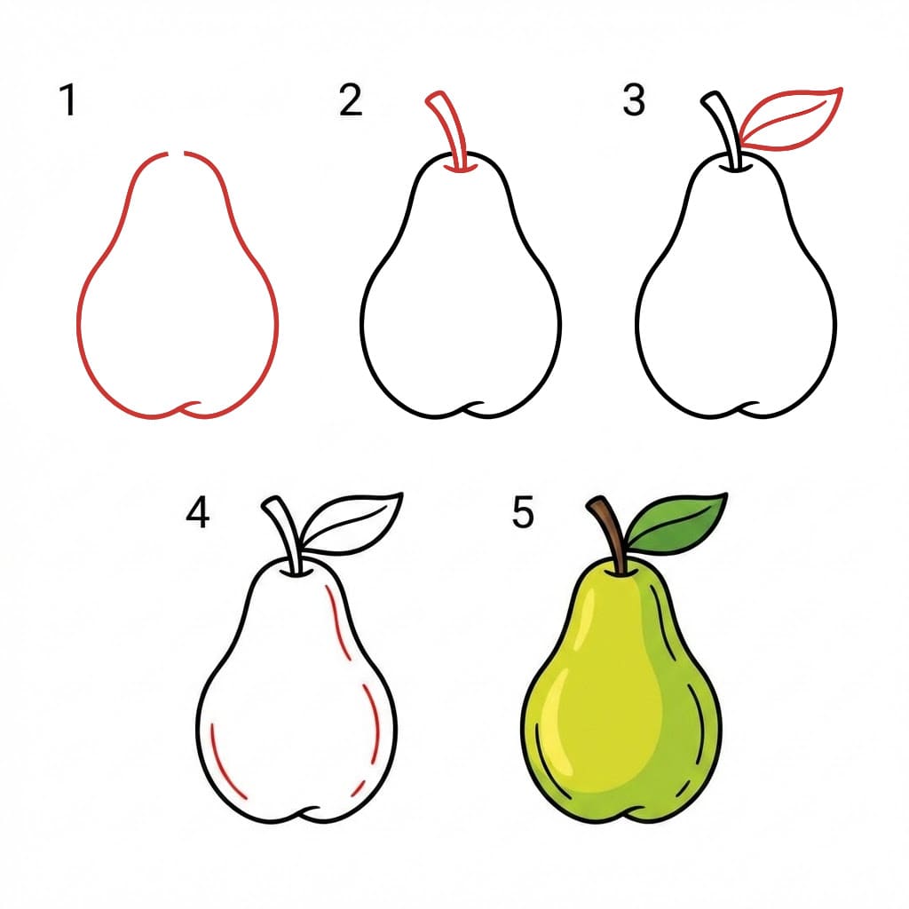 Dibujos de Pera de caricatura