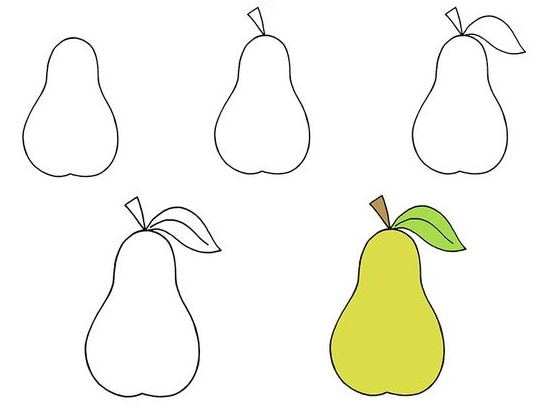 Dibujos de Pera fresca