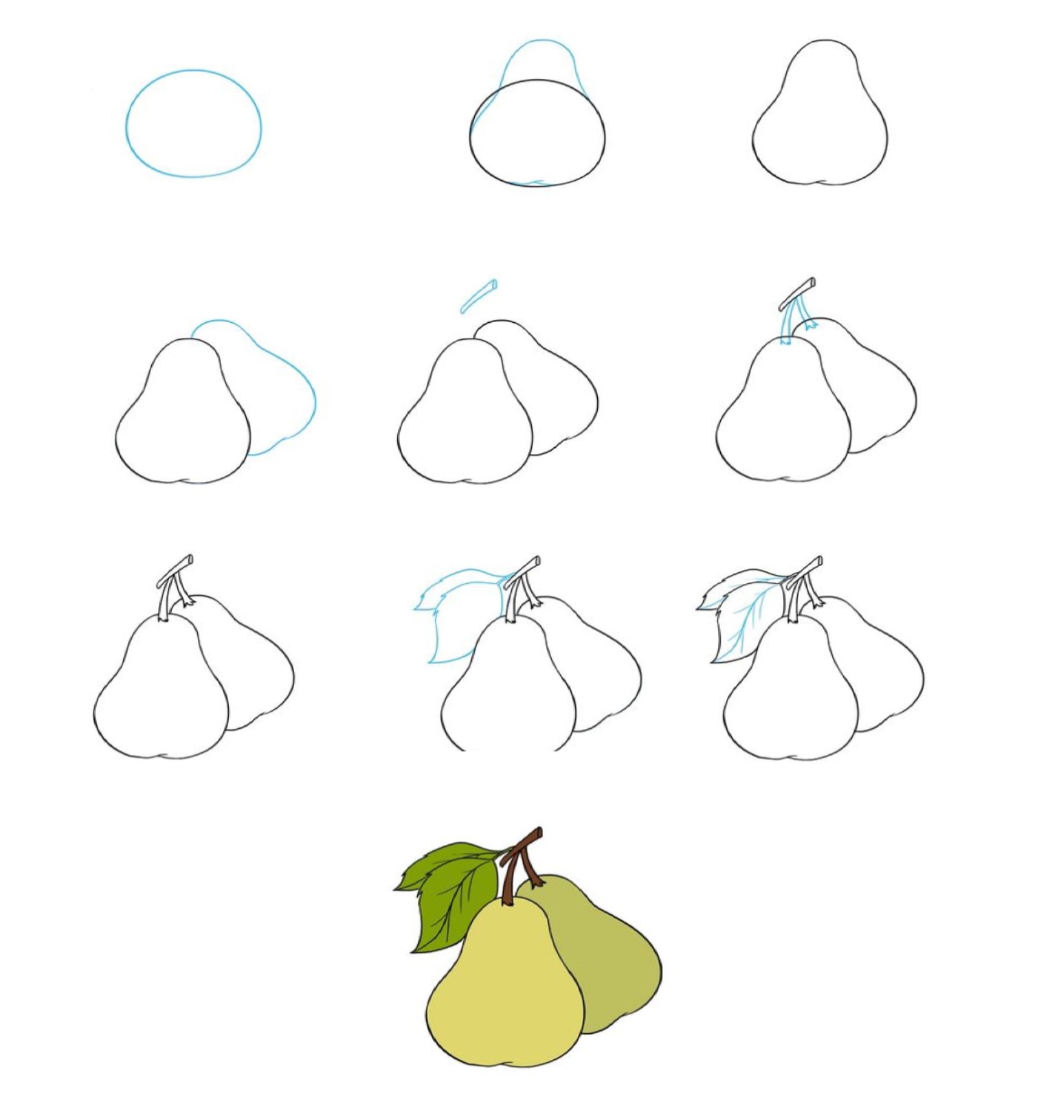 Dibujos de Pera jugosa