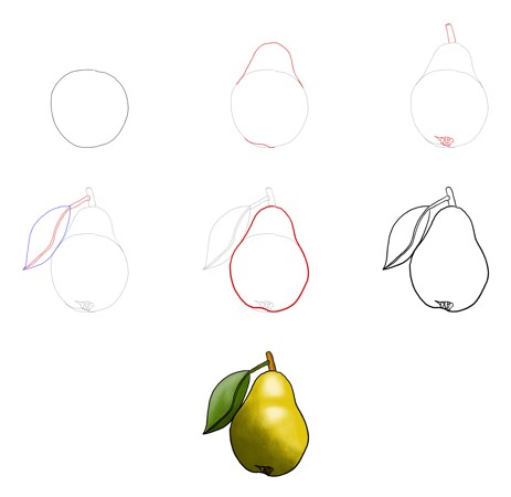Dibujos de Pera pequeña