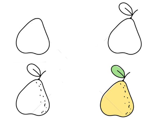 Dibujos de Pera redonda