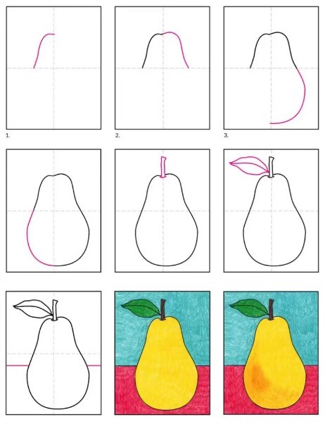 Dibujos de Pera roja