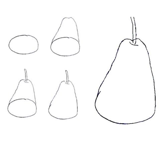 Dibujos de Pera tierna
