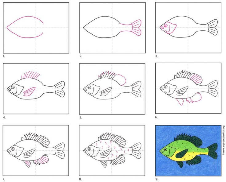 Dibujos de Pez Ornamental Acuático