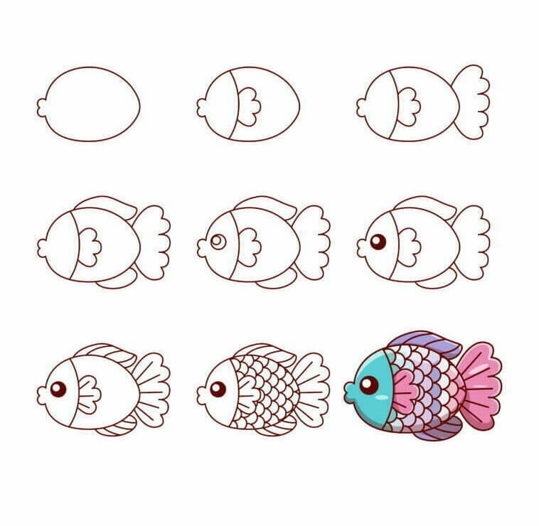 Dibujos de Pez Ornamental de Fantasía