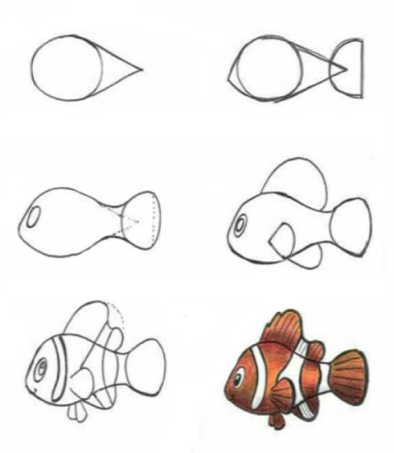 Dibujos de Pez Ornamental del Acuario