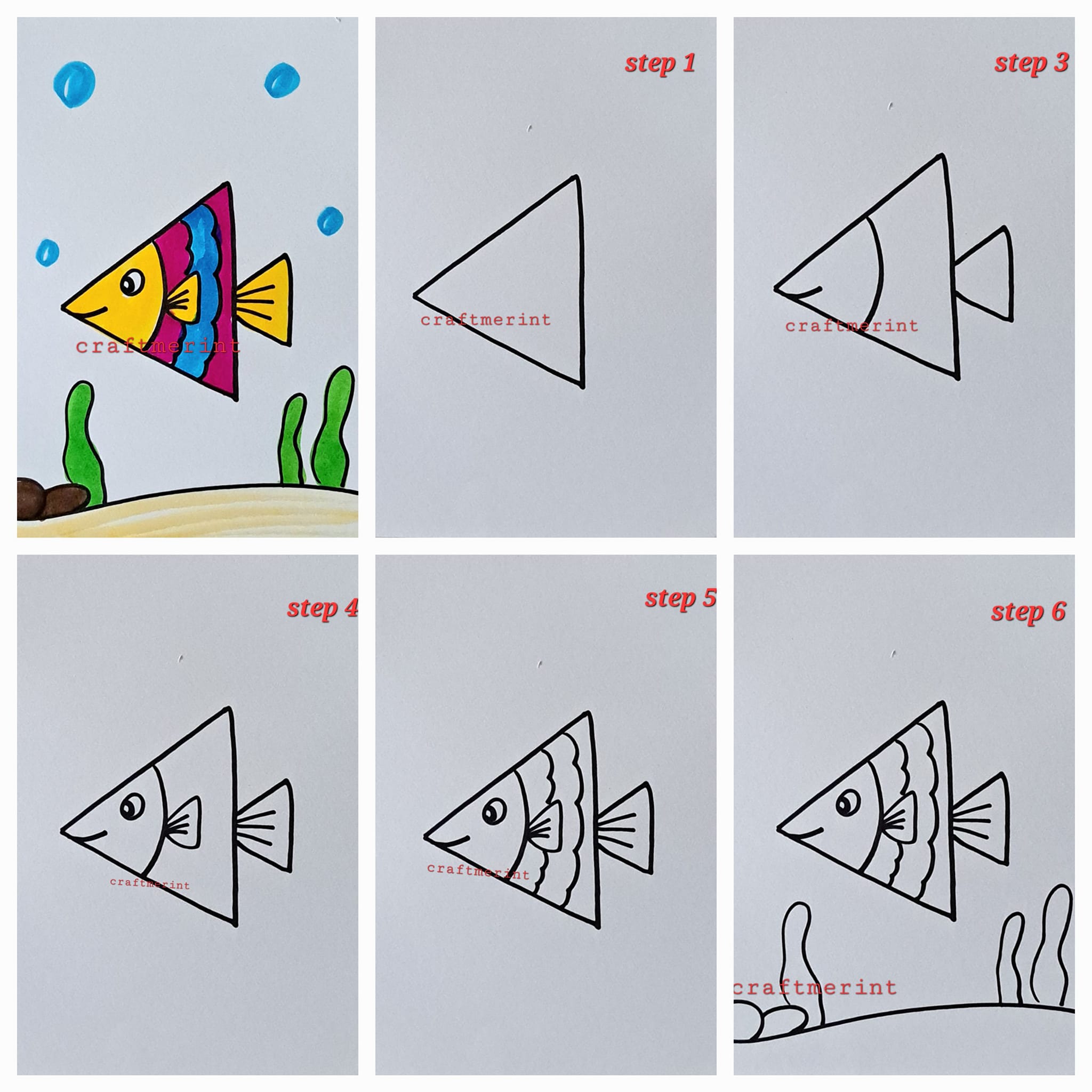 Dibujos de Pez Ornamental del Mar