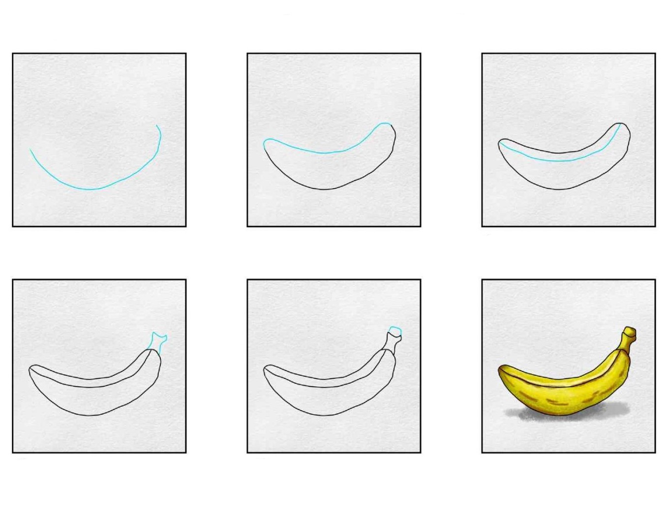 Dibujos de Plátano curvado