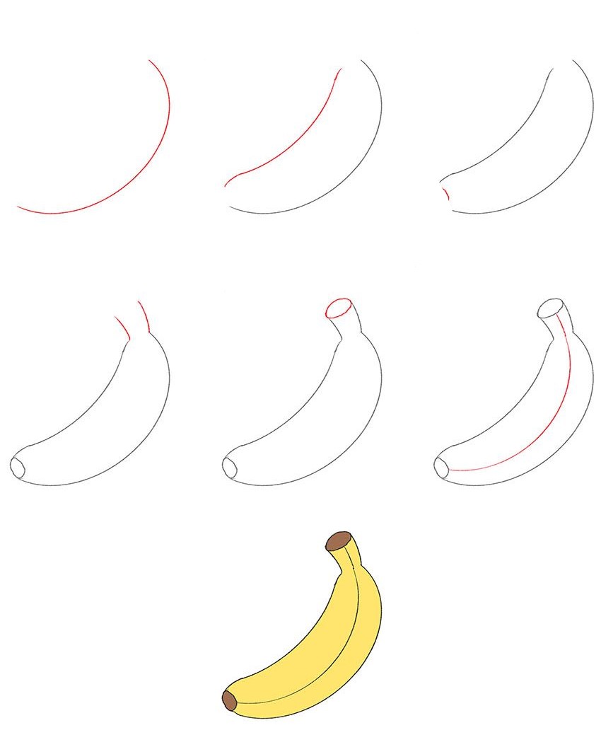 Dibujos de Plátano de la selva