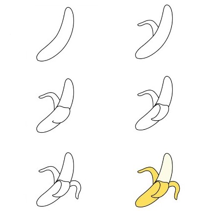 Dibujos de Plátano grande