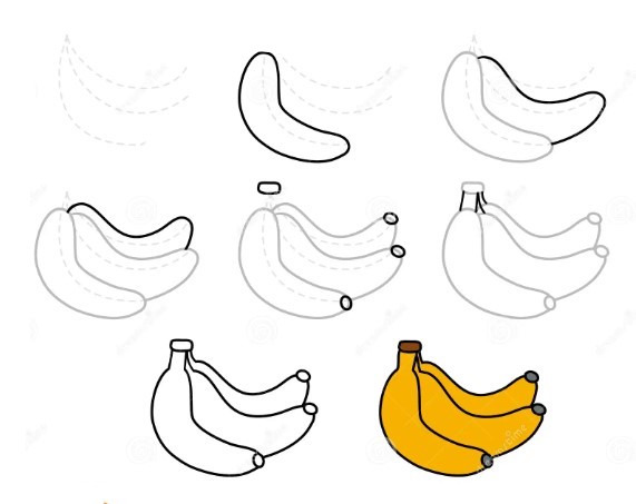 Dibujos de Plátano natural