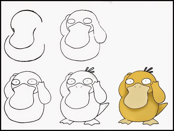 Dibujos de psyduck divertido
