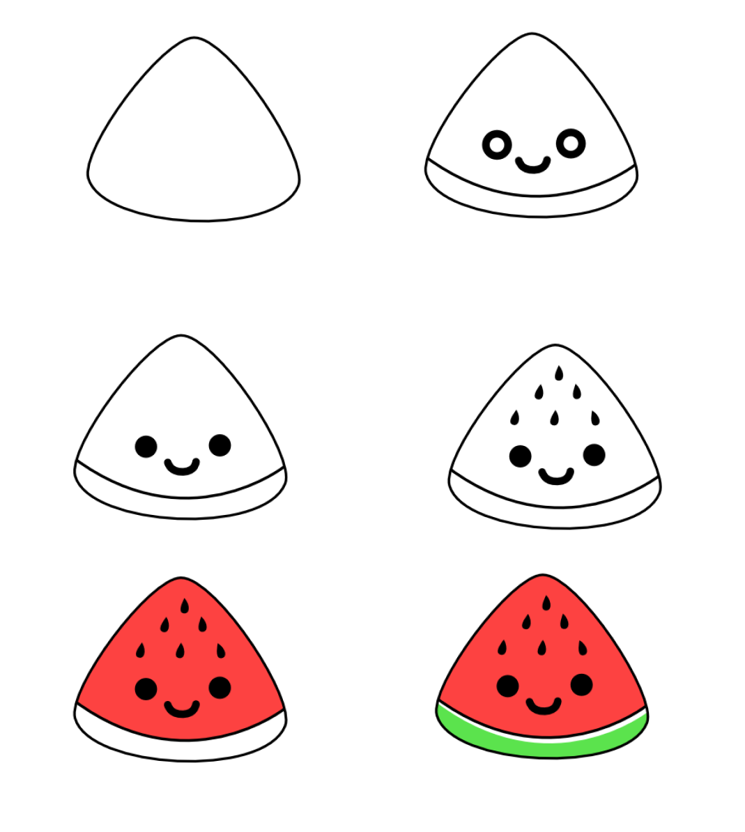 Dibujos de Sandía adorable