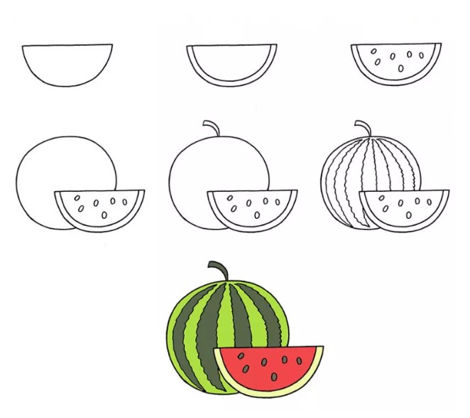 Dibujos de Sandía deliciosa