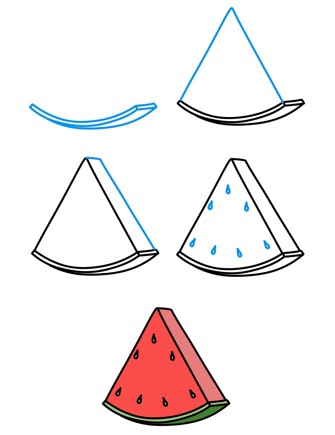 Dibujos de Sandía dulce