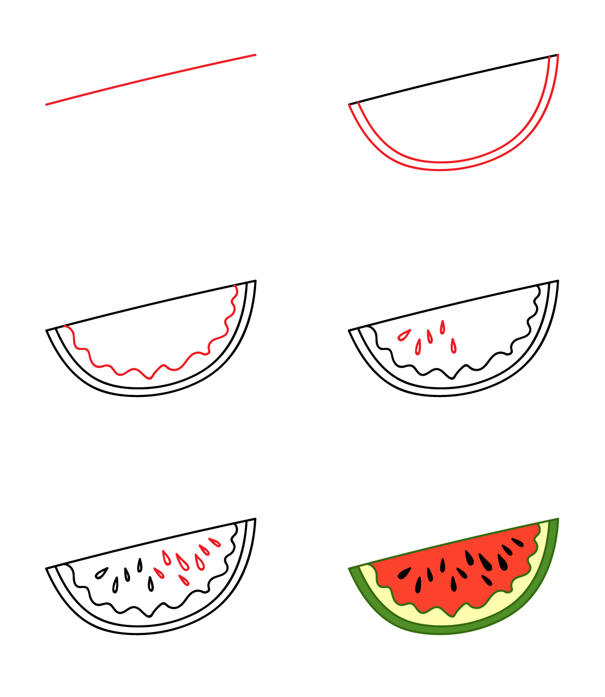 Dibujos de Sandía partida