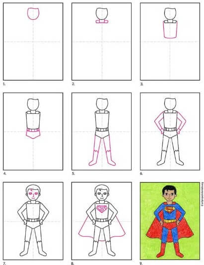 Dibujos de Superman veloz