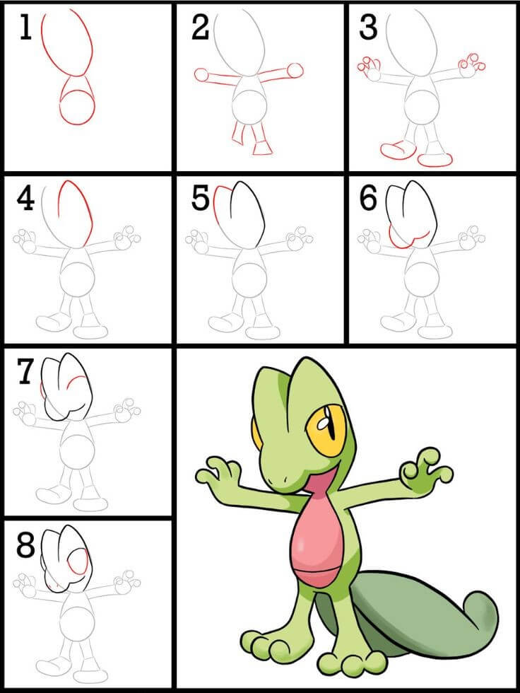 Dibujos de Treecko