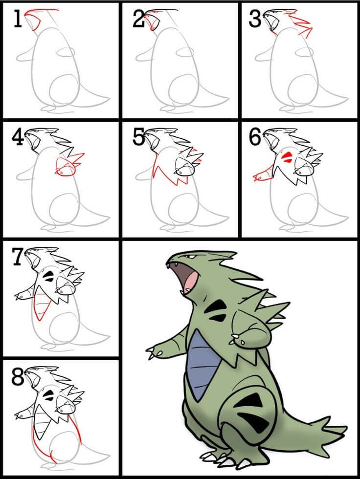 Dibujos de Tyranitar
