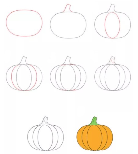 Dibujos de Una Calabaza - Idea 19