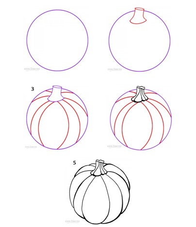 Dibujos de Una Calabaza - Idea 25