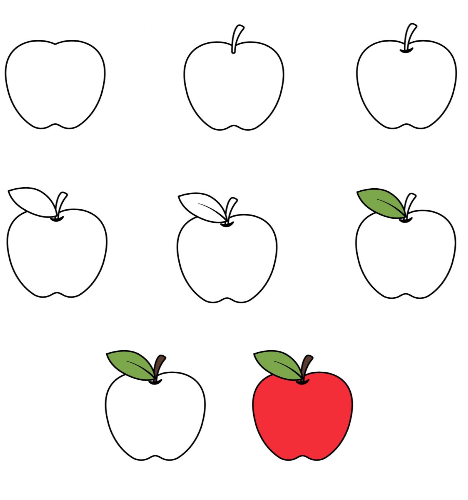 Dibujos de Manzanas