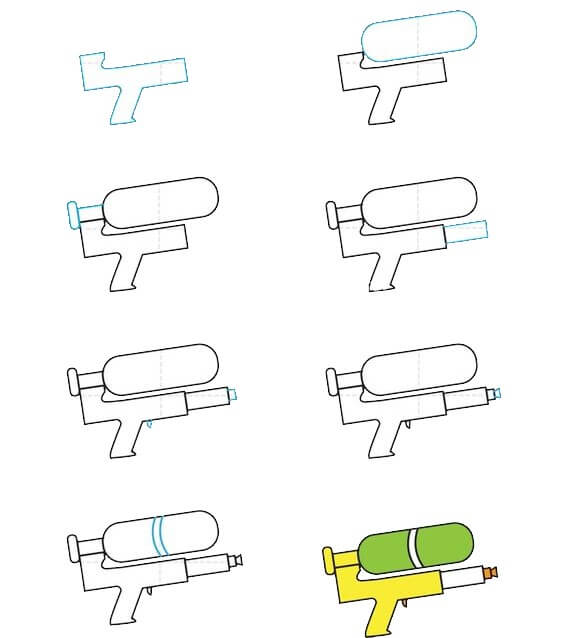Dibujos de Una pistola de agua - Idea 42