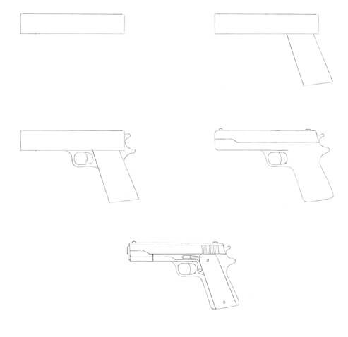 Dibujos de Una pistola - Idea 10