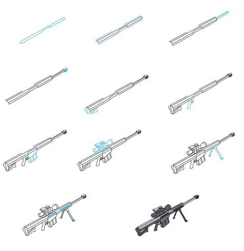 Dibujos de Una pistola - Idea 11