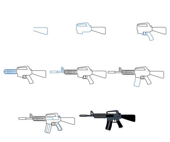 Dibujos de Una pistola - Idea 13