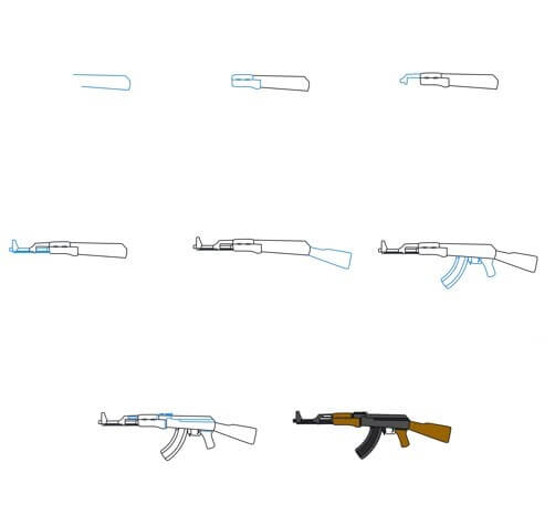 Dibujos de Una pistola - Idea 15