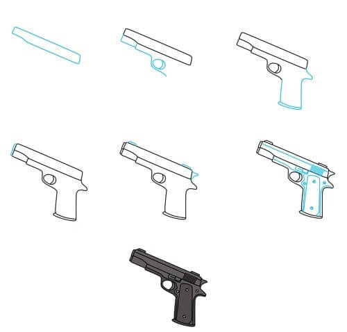 Dibujos de Una Pistola - Idea 29