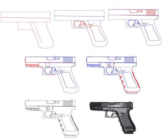 Dibujos de Una Pistola - Idea 31