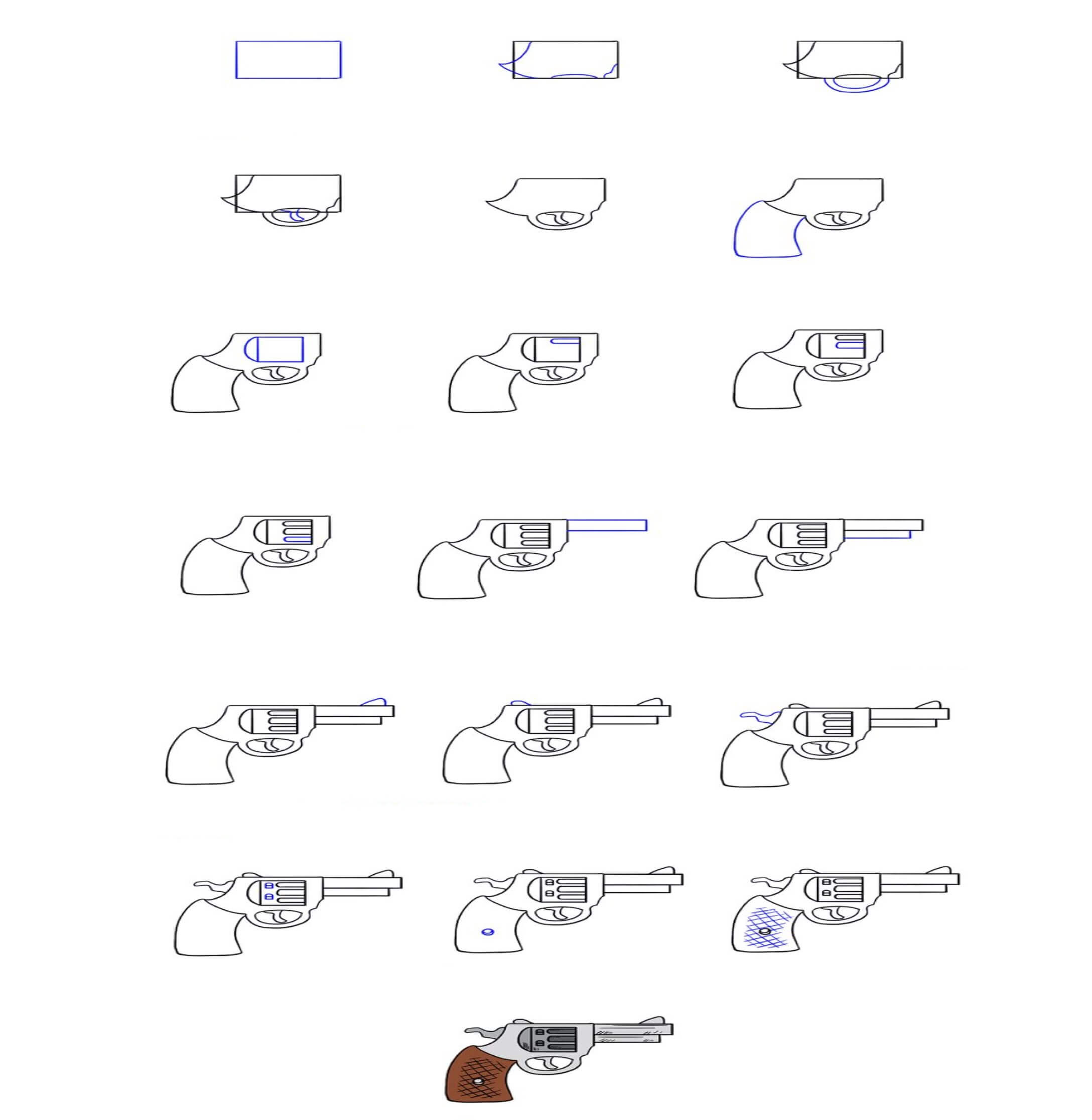 Dibujos de Una pistola Rulo - Idea 35
