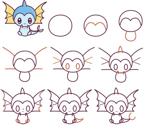 Dibujos de Vaporeon lindo