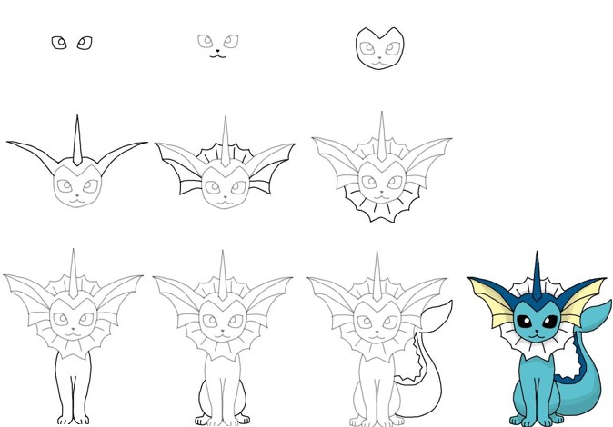 Dibujos de Vaporeon