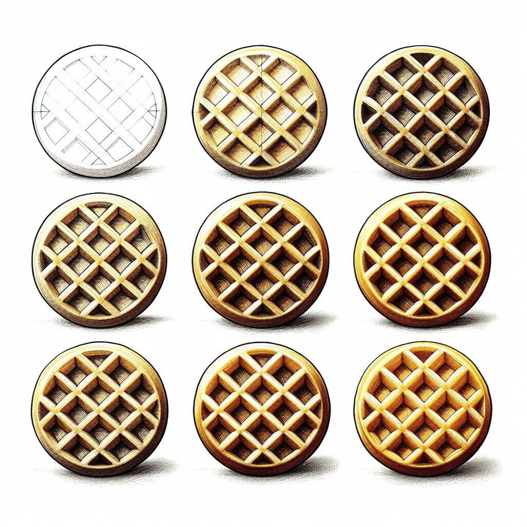 Dibujos de Waffle Crujiente