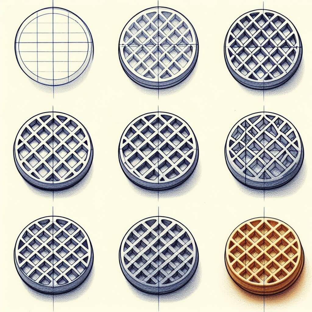 Dibujos de Waffle Dulce