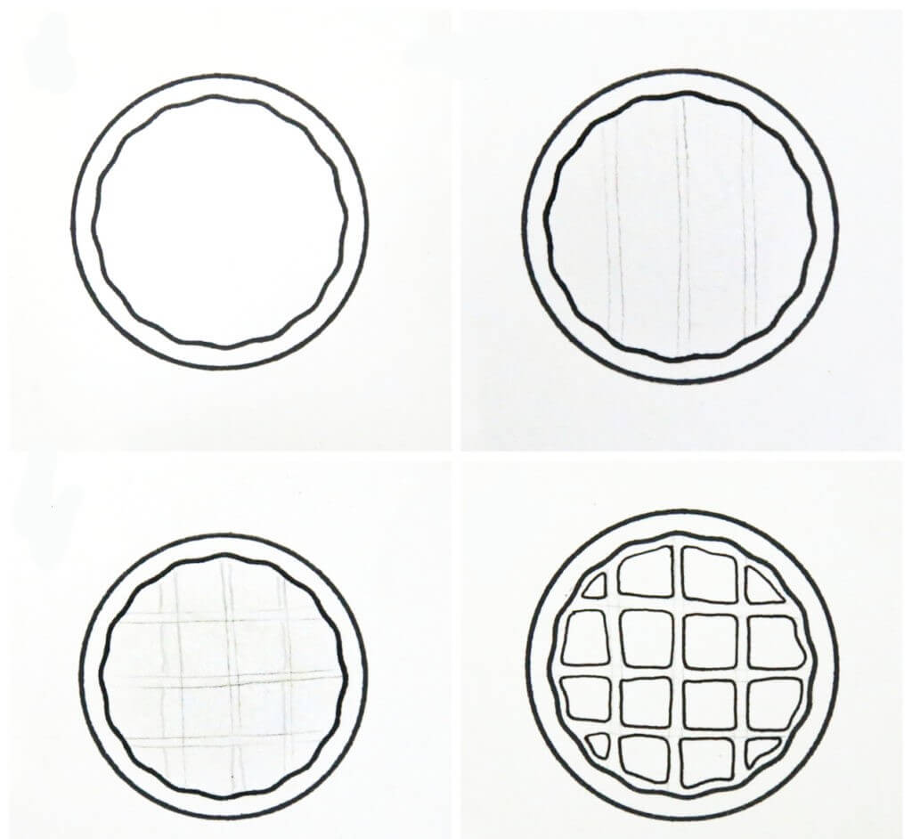 Dibujos de Waffle Estilo Casero