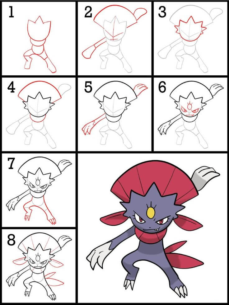 Dibujos de Weavile