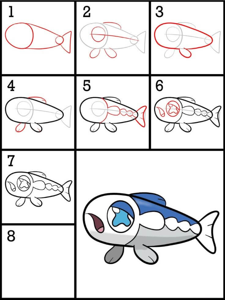 Dibujos de Wishiwashi